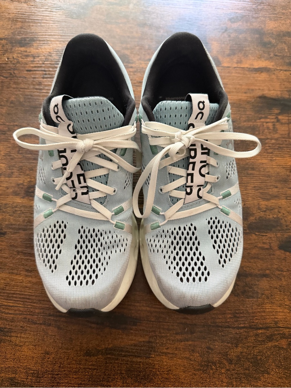 On Running Women’s Pale Blue Lace-Up Running Sneakers